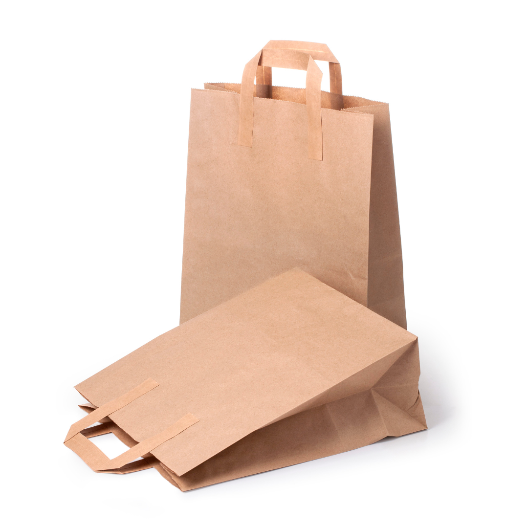 Kraft Flat Handle Paper Bag – Signature Kraft