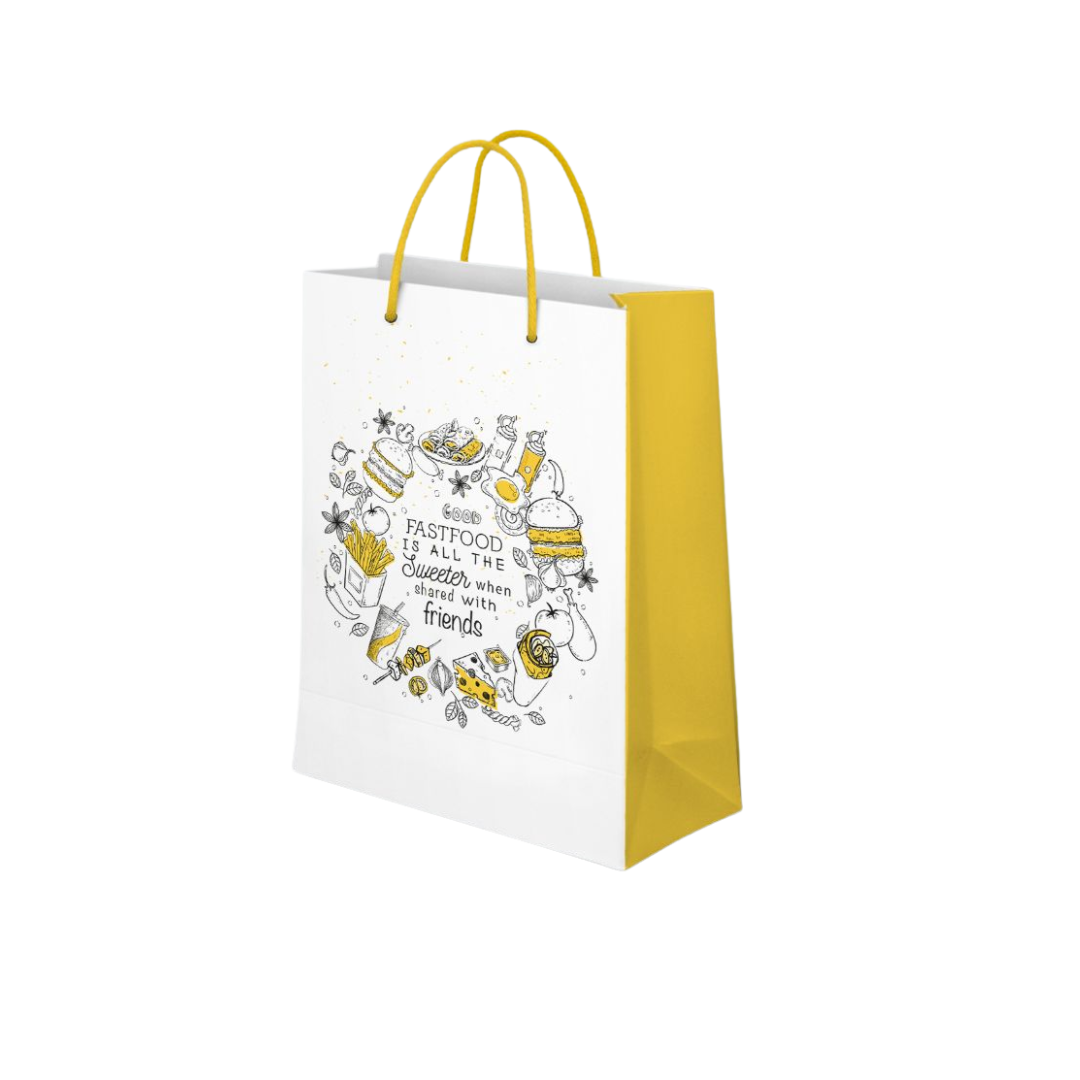 Custom printed branded paper bag